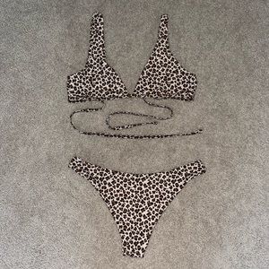 Shein cheetah print bikini! So cute.